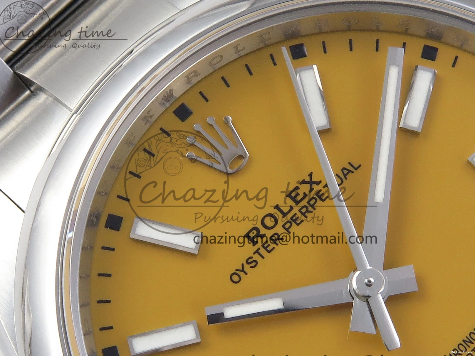 0504 WaterResistant OYSTER PERPETUAL 124300 41MM VSF 1:1 BEST EDITION 904L STEEL YELLOW DIAL VS 1769